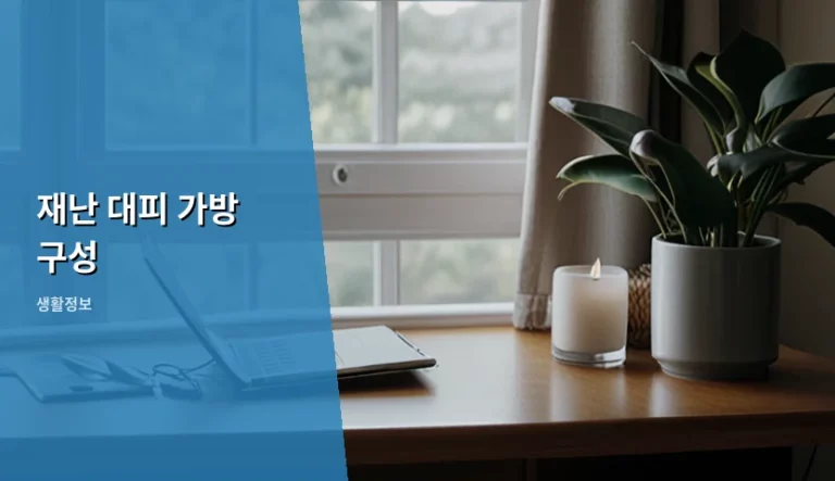 생존율 높이는 재난 대피 가방 구성 가이드