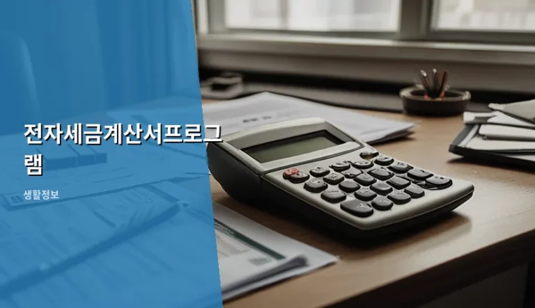 전자세금계산서프로그램 선택 기준과 효율적인 관리 방법