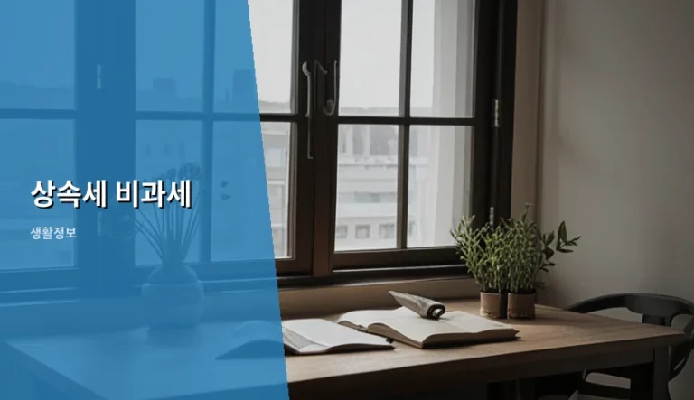 상속세 비과세 혜택과 실질적인 절세 방법