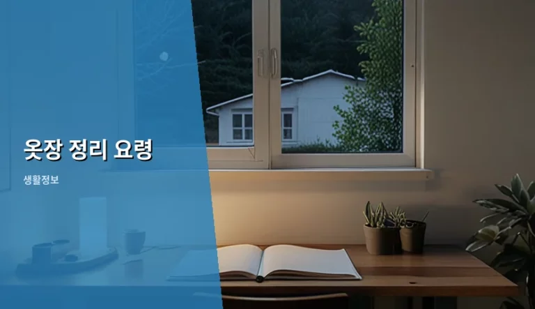 쾌적한 공간을 만드는 옷장 정리 요령 및 유지 방법