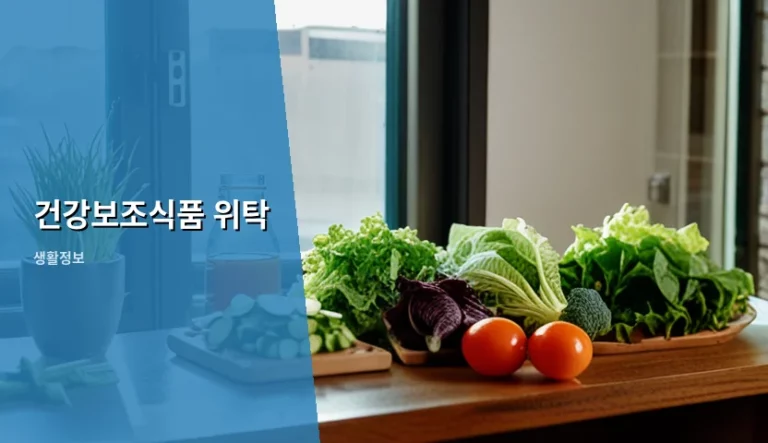 건강보조식품 위탁 생산 시 주의사항과 운영 가이드