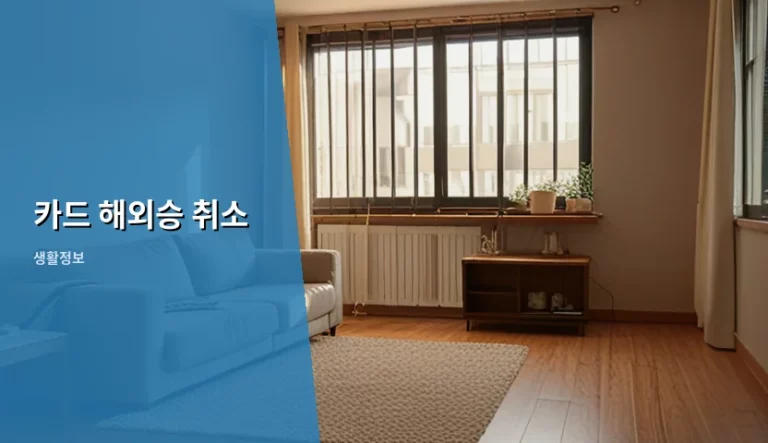 카드 해외승 취소 방법과 환율 손실 방지 가이드