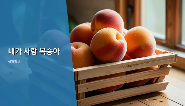 내가 사랑 복숭아 콘텐츠 특징과 감상 가이드