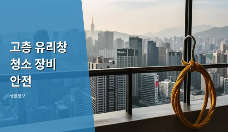 고층 유리창 청소 전 점검해야 할 5가지 수칙